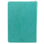 I Can Do Everything Zippered Classic LuxLeather Journal In Turquoise - Philippians 4:13