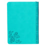 Strength and Dignity Teal Faux Leather Handy-sized Journal - Proverbs 31:25