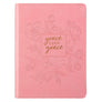 Grace Upon Grace Pink Faux Leather Handy-sized Journal - John 1:16