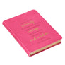The Serenity Prayer Handy-sized LuxLeather Journal in Pink