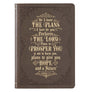 For I Know the Plans Taupe Faux Leather Classic Journal - Jeremiah 29:11