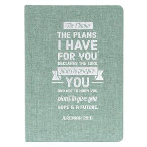 I Know The Plans Hardcover Linen Journal - Jeremiah 29:11